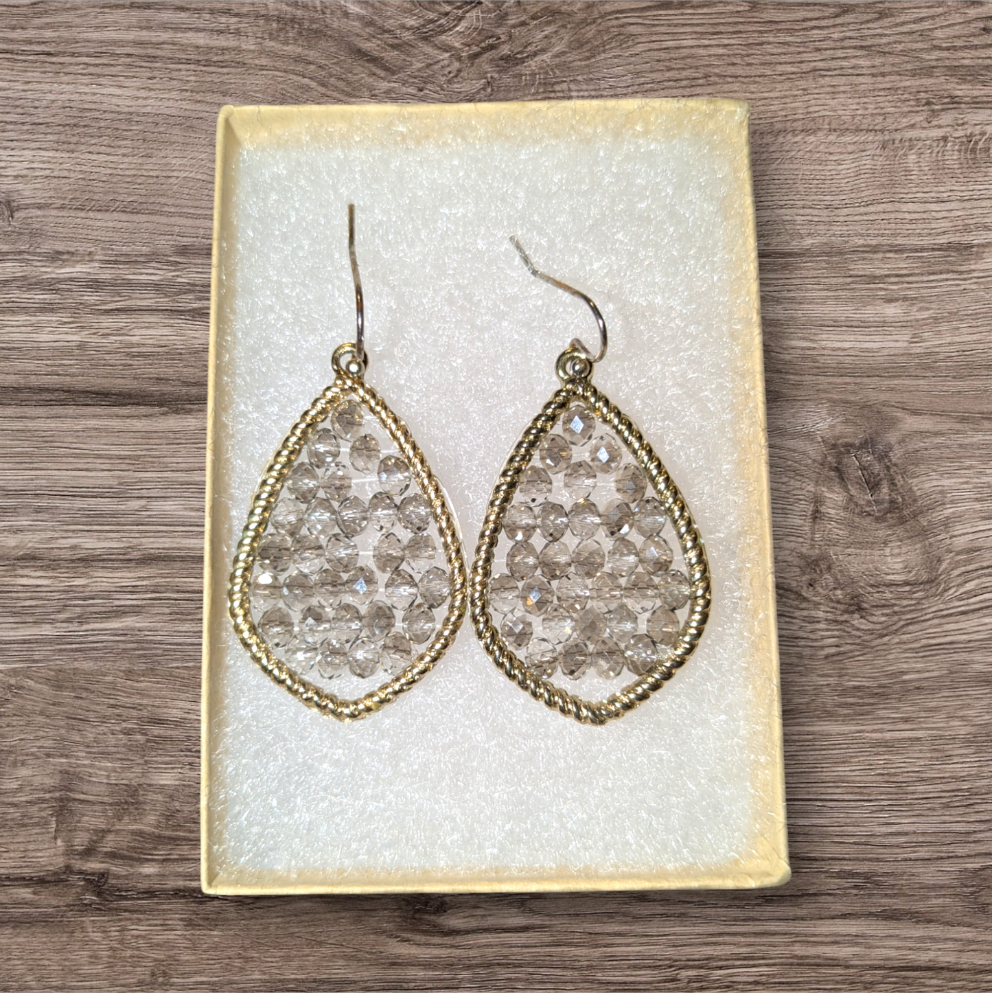 Beaded drop earrings